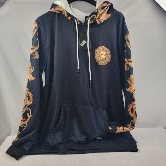 NWT Fresh Hoods Bourgeois fuzzy lined kangaroo pouch hoodie Size 3XL - Picture 4 of 7